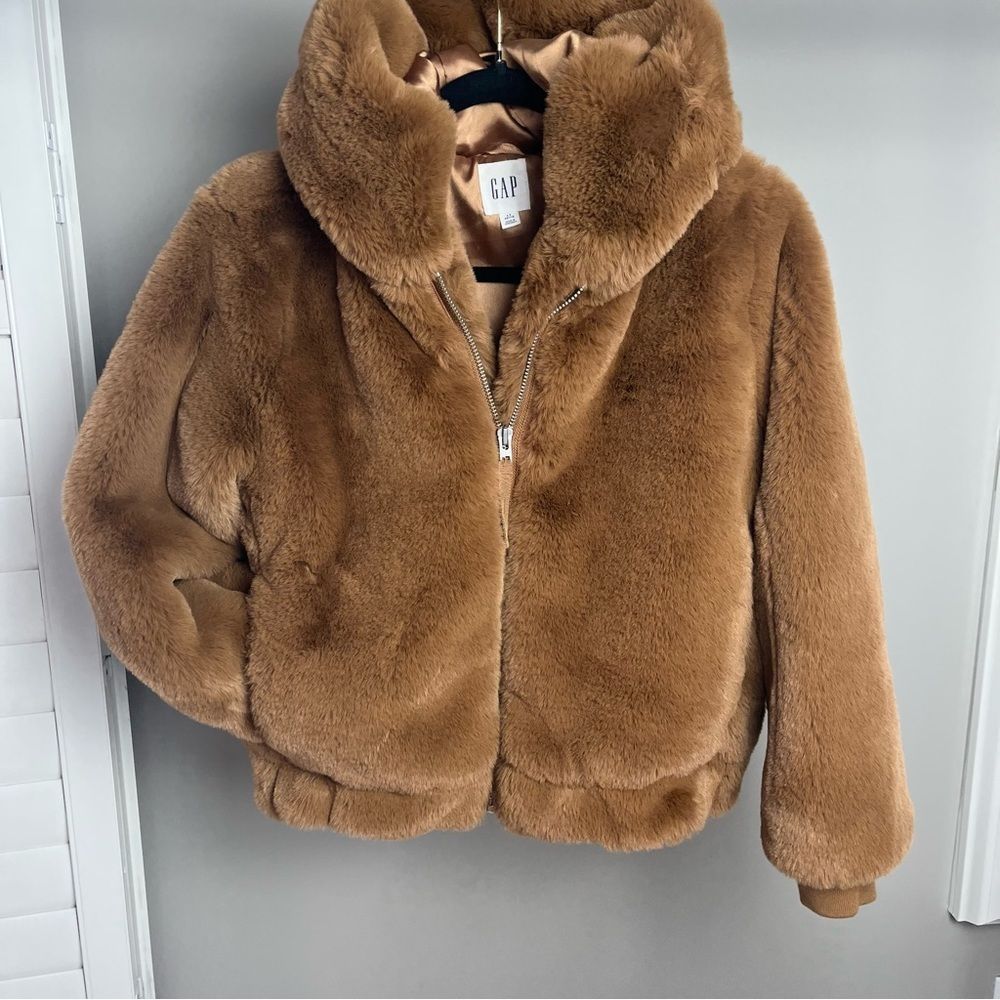 GAP Faux Fur Jacket - Brown